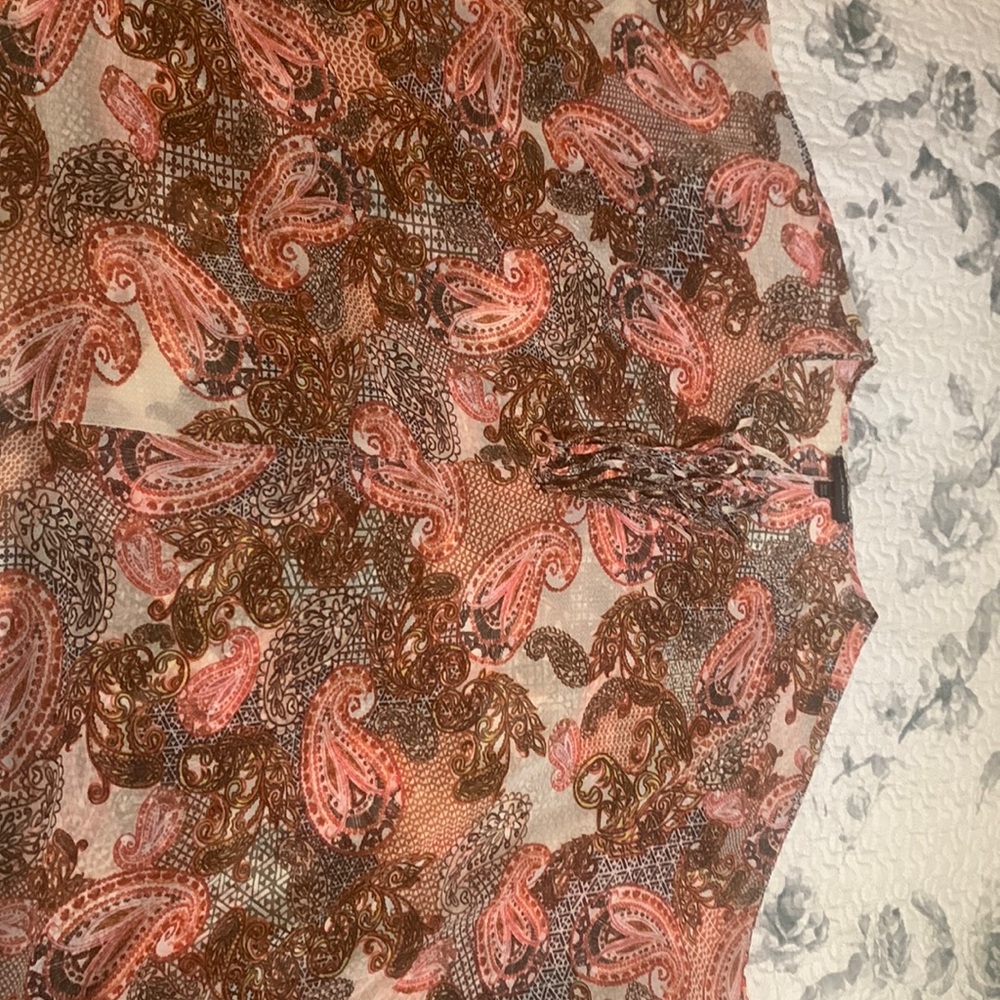 Multicolored sheer pullover, never worn.